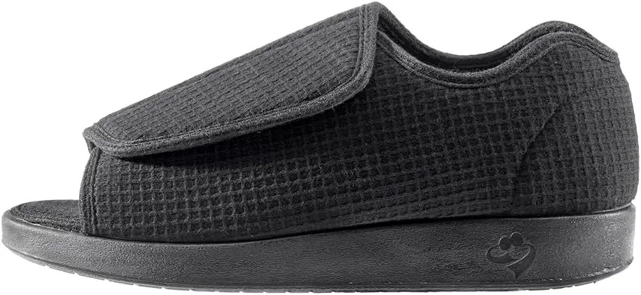 Silverts Diabetic Open-Toe Shoes for Men | Extra-Wide Non-Slip Comfortable Slippers for Elderly, Swelling, Sensitive Feet