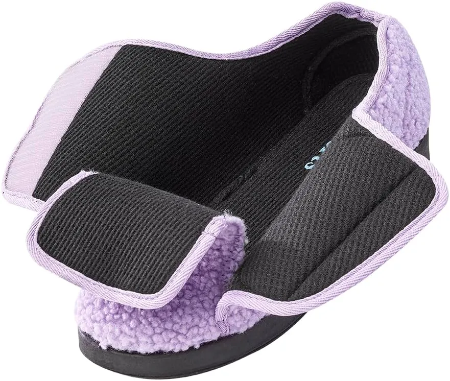 Silverts Diabetic Slippers for Women | Extra-Wide Non-Slip Comfortable Shoes for Elderly, Swelling, Sensitive Feet