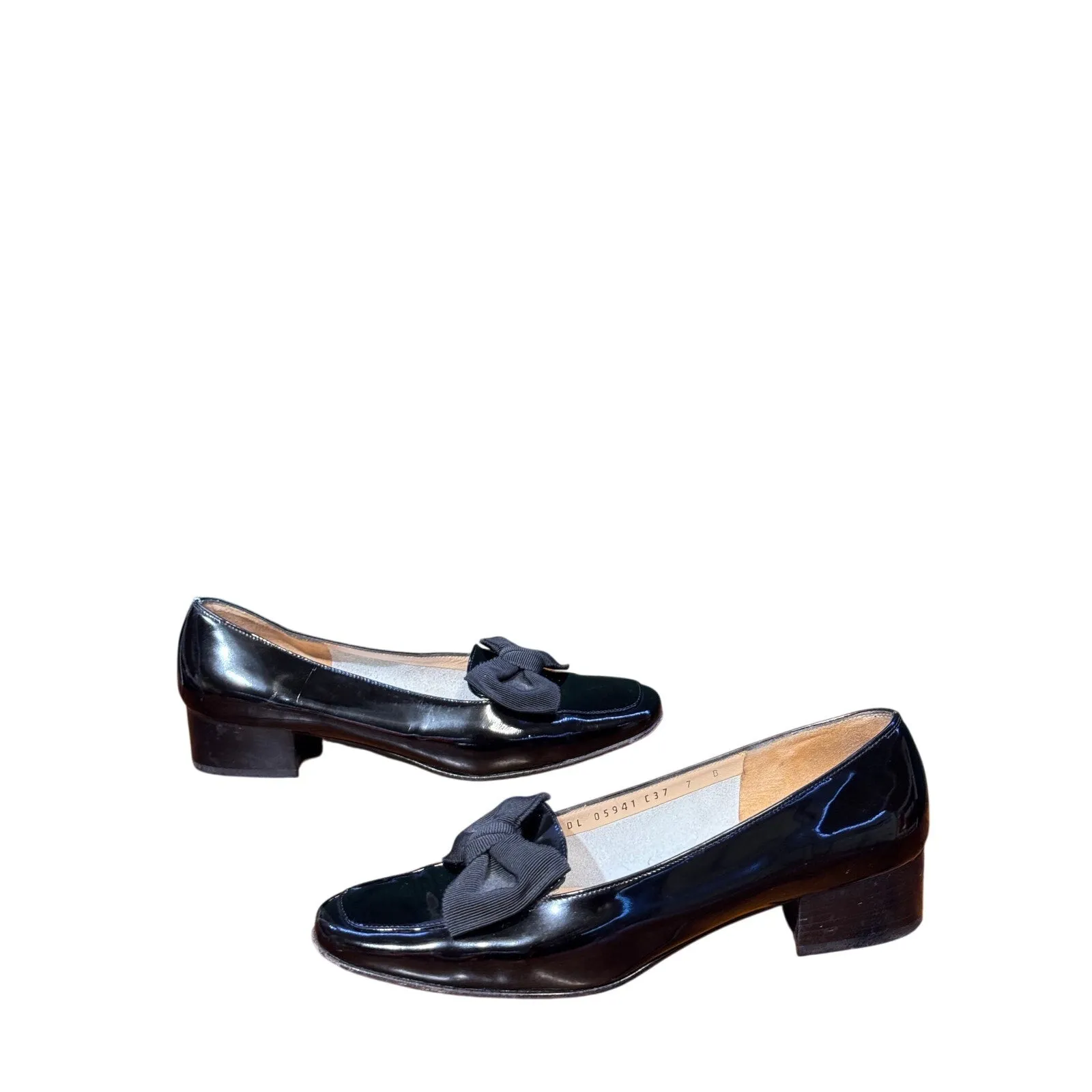 size  7B Salvatore Enhanced Women's patent loafers Ferragamo Free international delivery leather
