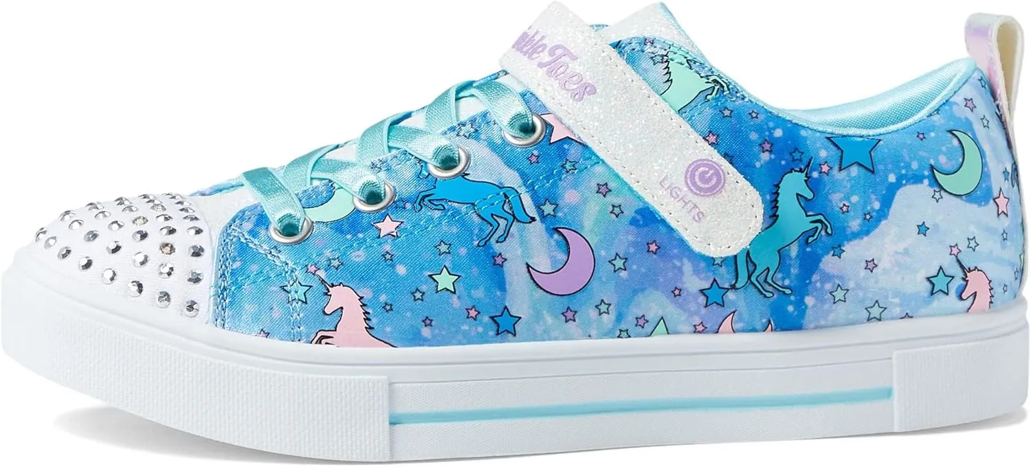 Skechers Girl's Twinkle Sparks Ice-Heather Sneaker