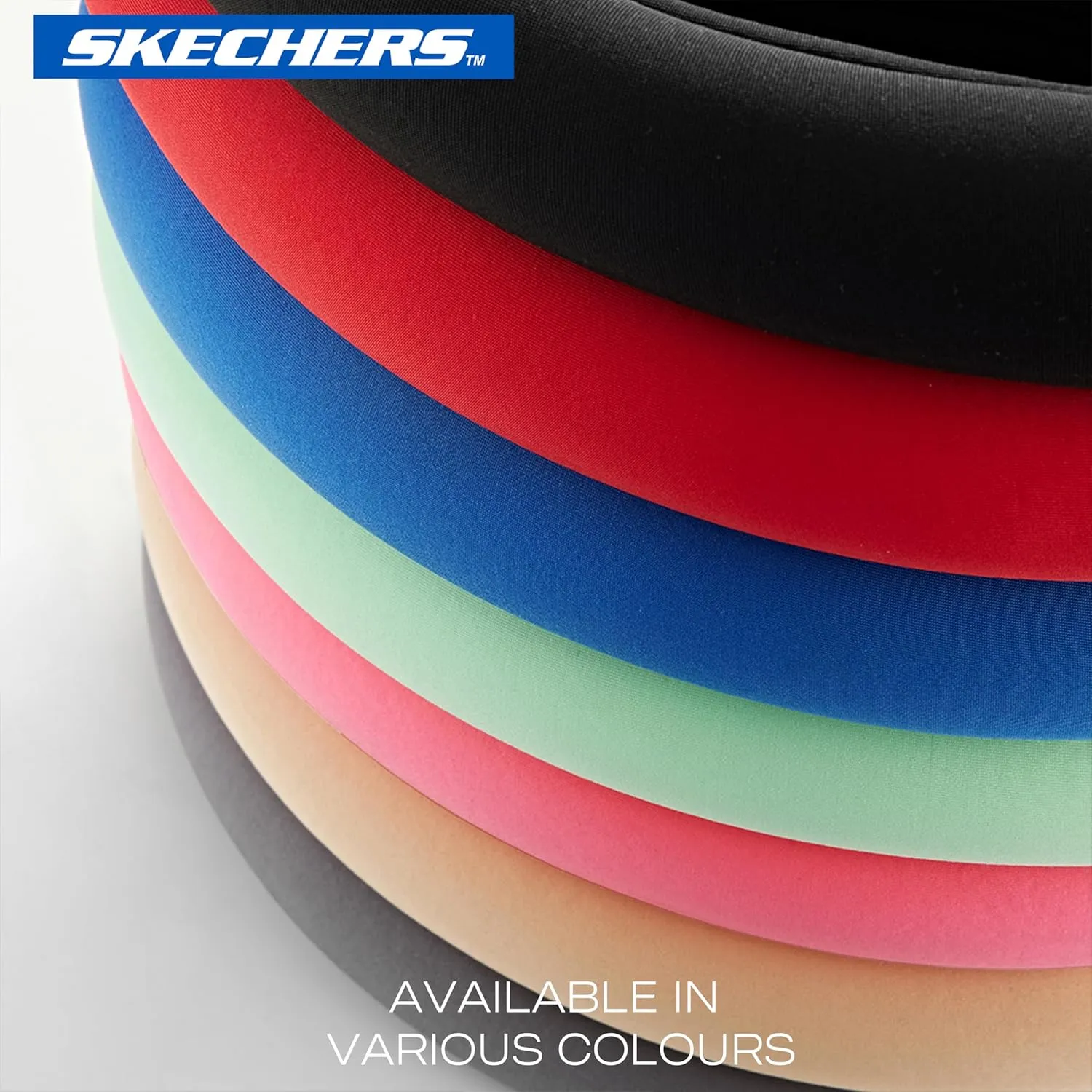 Skechers Steering Wheel Cover, Memory Foam Car Steering Wheel Cover,14.5-15inch Anti-Slip Safety Comfortable Desgin, Universal Accessory for Diverse Cars, Truck,SUV (Black & Black)