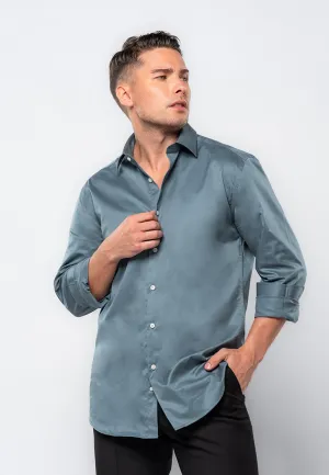 SLIM-FIT SHIRT IN EASY-IRON PREMIUM OXFORD WITH NATURAL STRETCH
