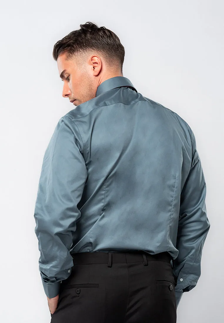 SLIM-FIT SHIRT IN EASY-IRON PREMIUM OXFORD WITH NATURAL STRETCH