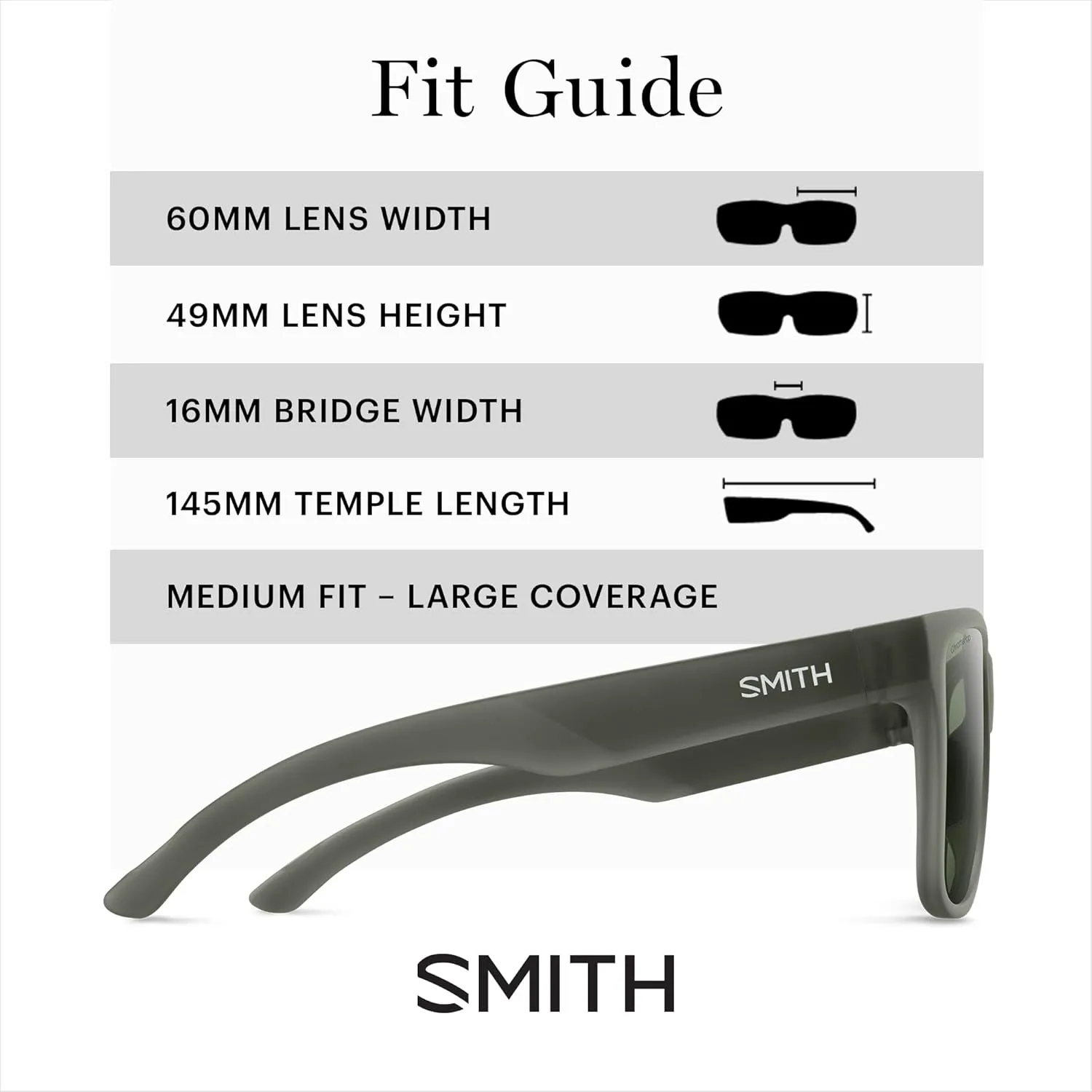 SMITH Lowdown XL 2 Sunglasses with Chromapop Lenses - Polarized Sunglasses - for Men & Women