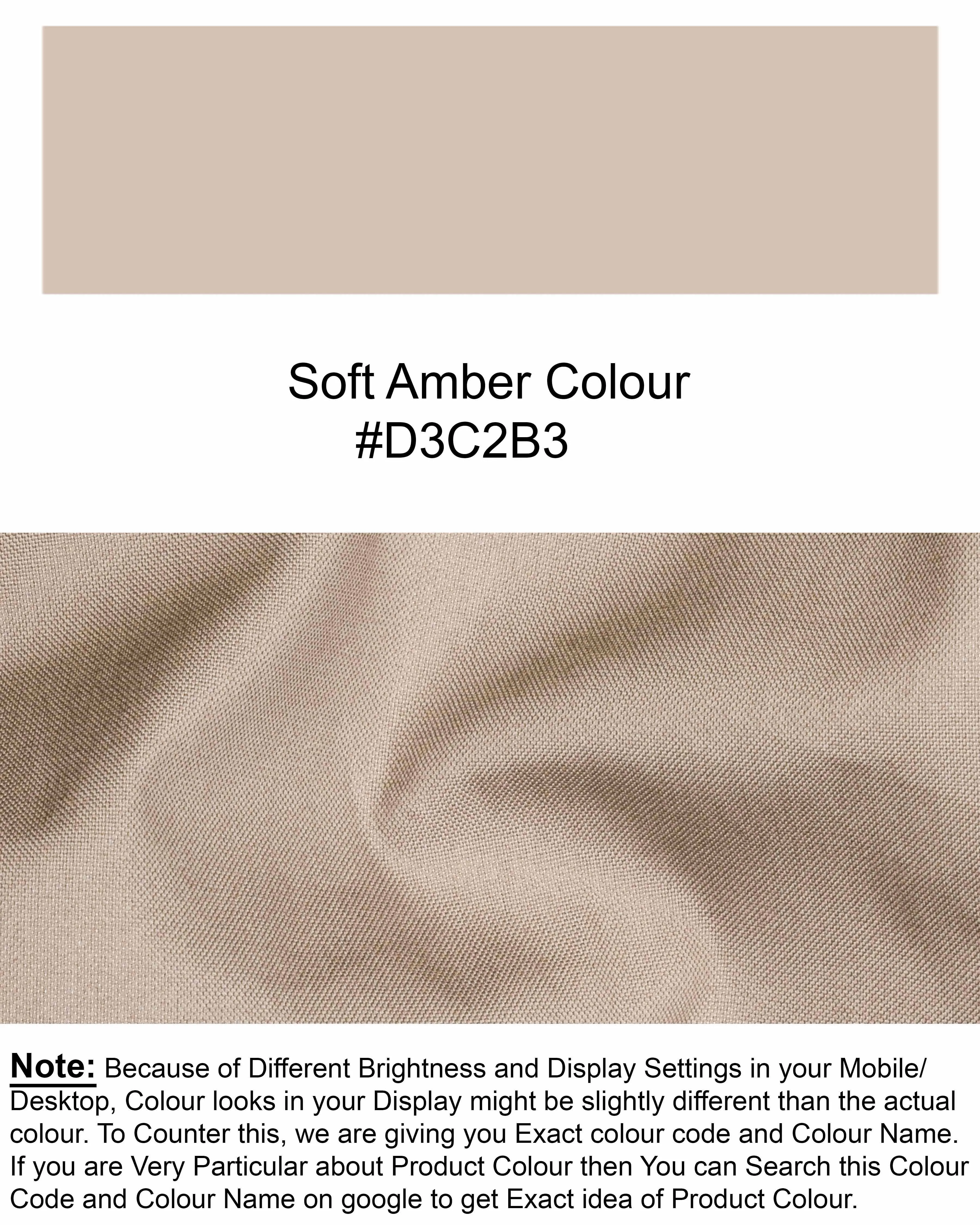 Soft Amber Premium Cotton Shirt
