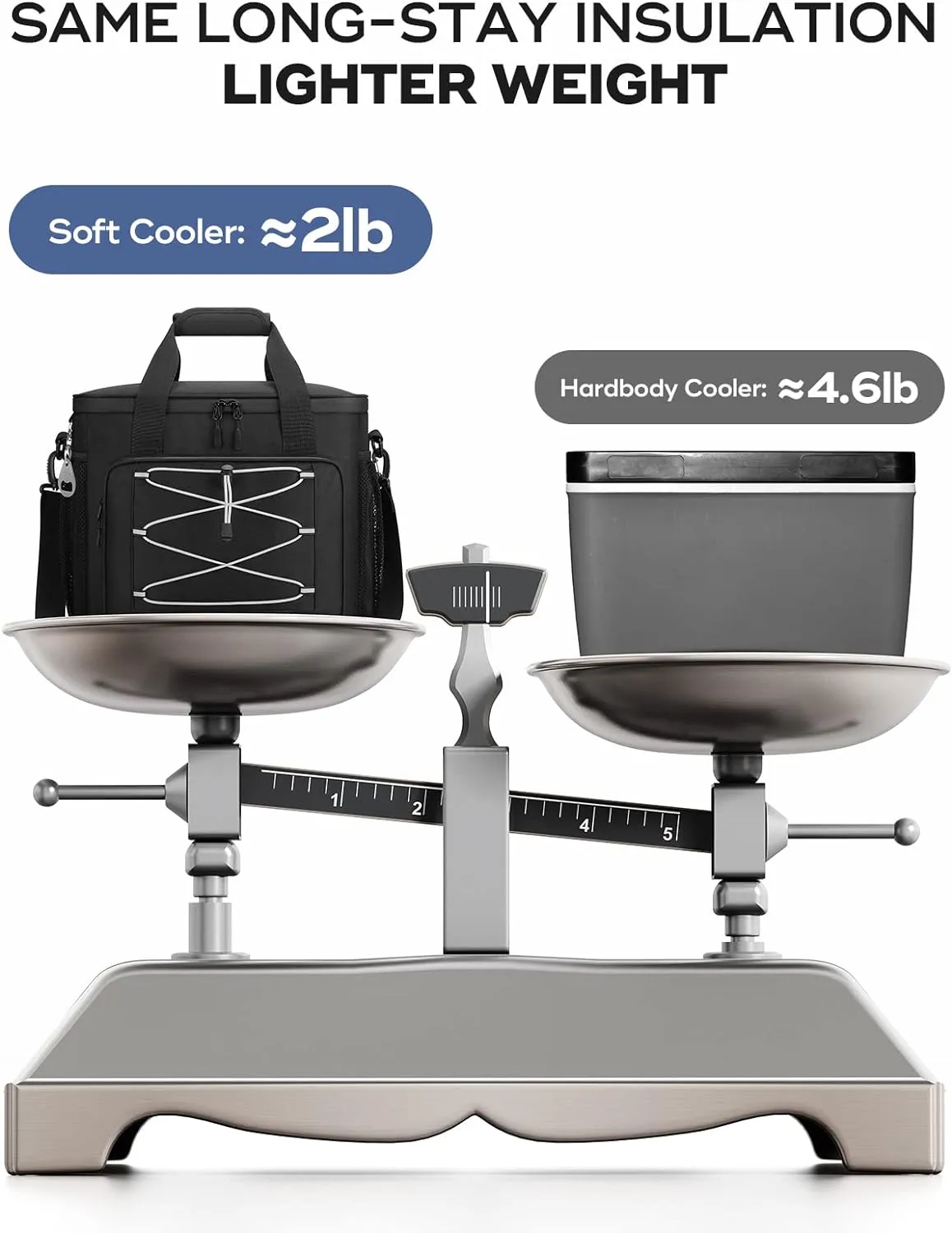 Soft Cooler Bag 35/45Can, Collapsible Cooler Insulated Leak Proof, Large Lunch Box for Men Women, Soft-Sided Cooler for Picnic, Grocery, Beach, Camping, Travel