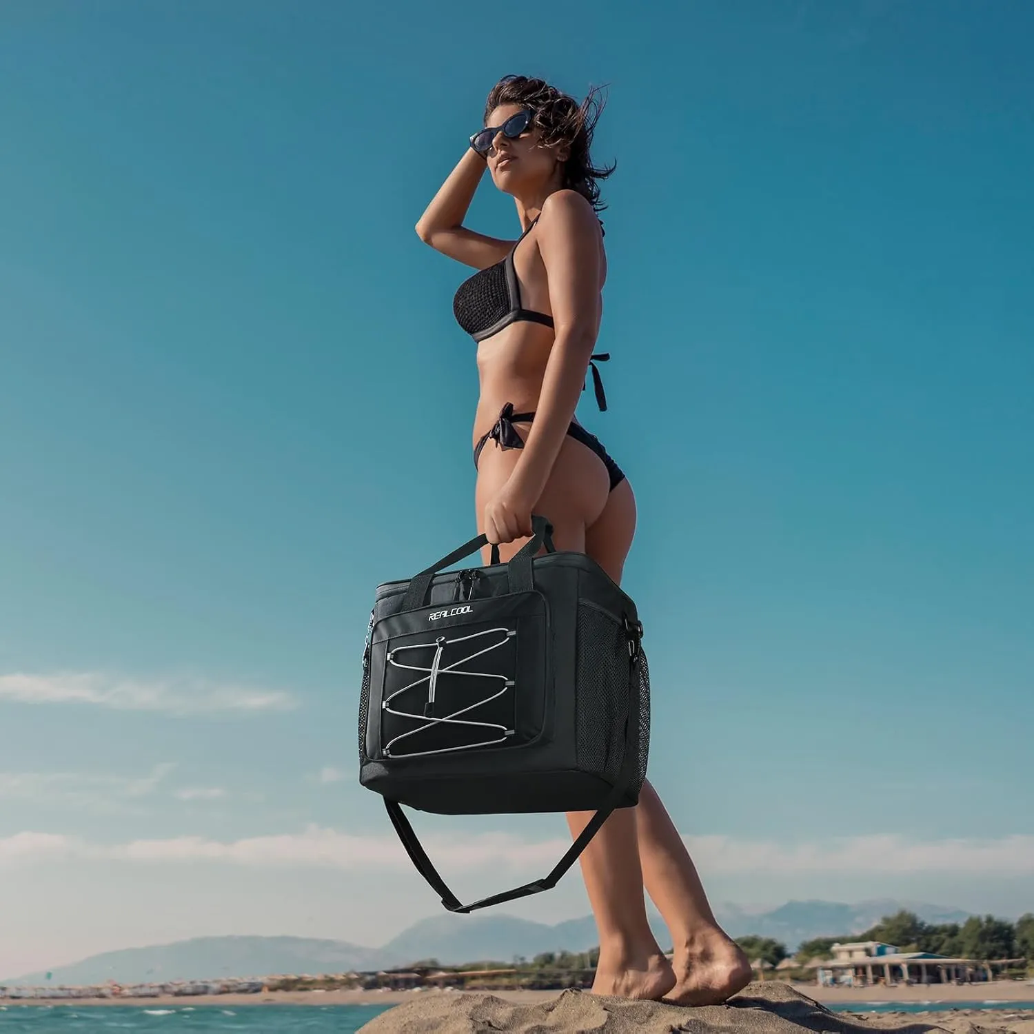 Soft Cooler Bag 35/45Can, Collapsible Cooler Insulated Leak Proof, Large Lunch Box for Men Women, Soft-Sided Cooler for Picnic, Grocery, Beach, Camping, Travel