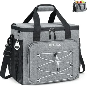 Soft Cooler Bag 35/45Can, Collapsible Cooler Insulated Leak Proof, Large Lunch Box for Men Women, Soft-Sided Cooler for Picnic, Grocery, Beach, Camping, Travel