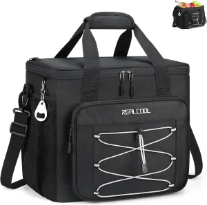 Soft Cooler Bag 35/45Can, Collapsible Cooler Insulated Leak Proof, Large Lunch Box for Men Women, Soft-Sided Cooler for Picnic, Grocery, Beach, Camping, Travel