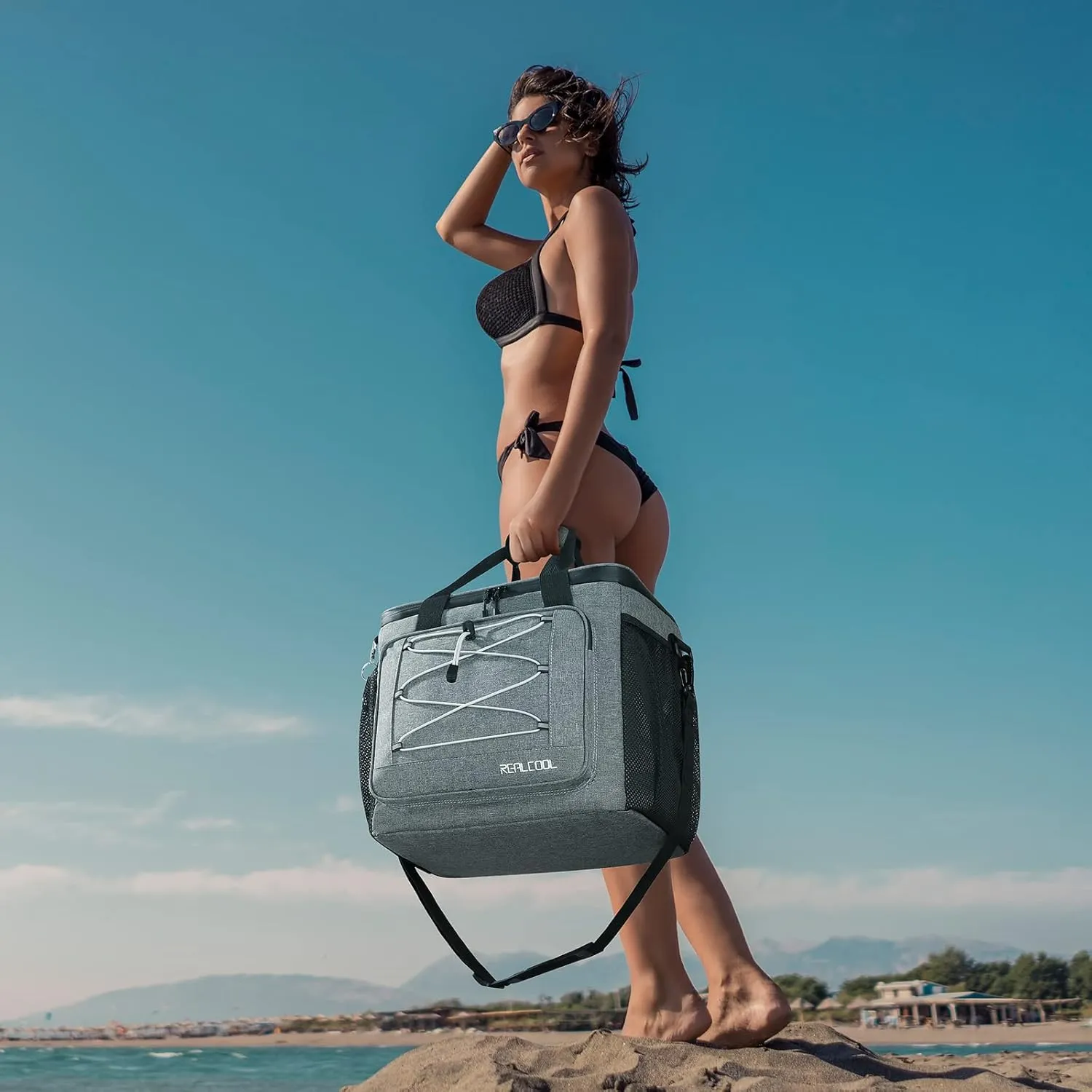 Soft Cooler Bag 35/45Can, Collapsible Cooler Insulated Leak Proof, Large Lunch Box for Men Women, Soft-Sided Cooler for Picnic, Grocery, Beach, Camping, Travel