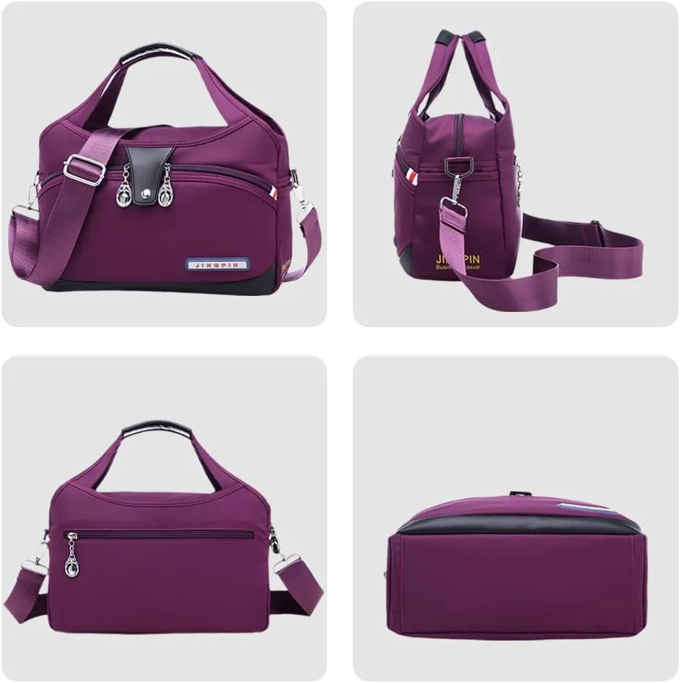 Soft Side Lightweight Underseat Tote Bag, Anti Theft Crossbody Bag for Women, Waterproof Oxford Cloth Shoulder Bags
