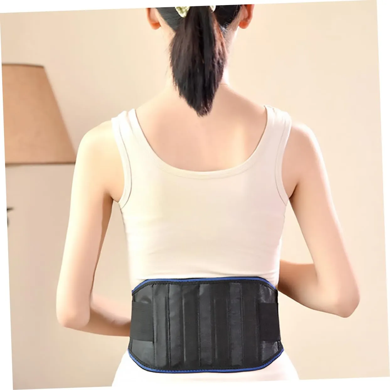 SOIMISS Waistband for Winter Self-heating Waistband Lumbar Support Belt Easy to Put on Adjust