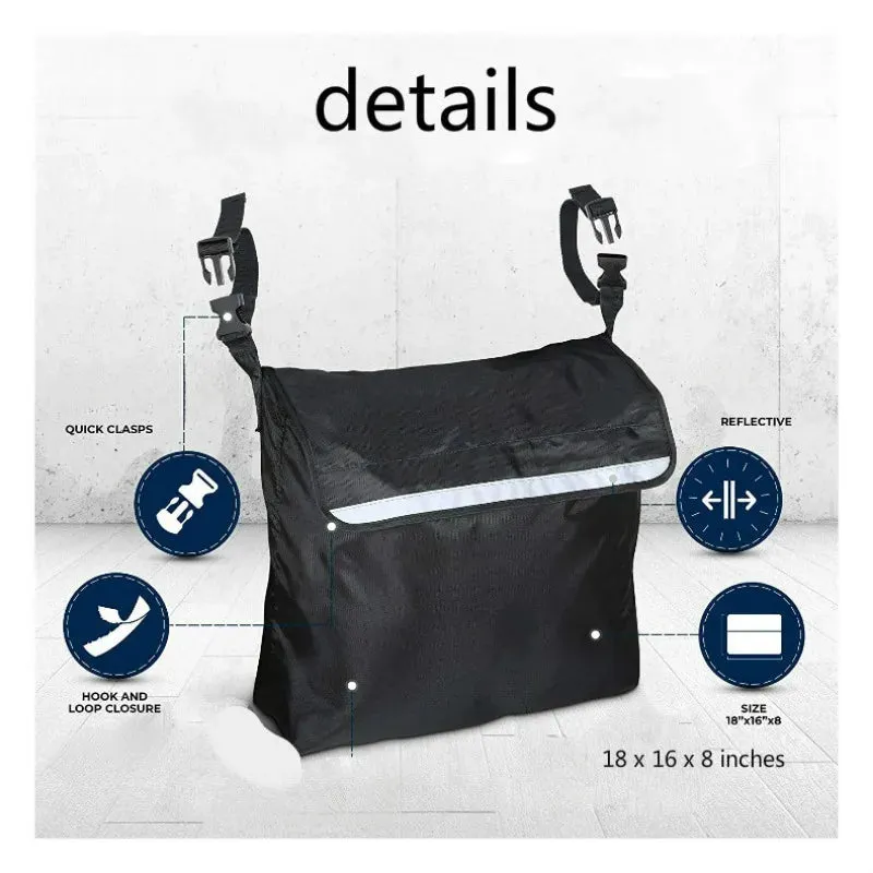 Spacious Outdoor Wheelchair Storage Bag 18 X 16 X 8 Inch