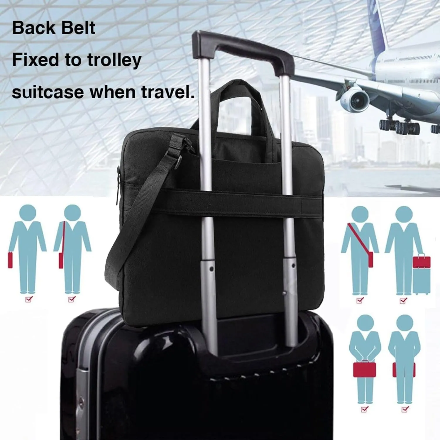 spiral optical illusion gif Print Protective Laptop Bag Versatile Bags Computer Case Soft Women Men Unique