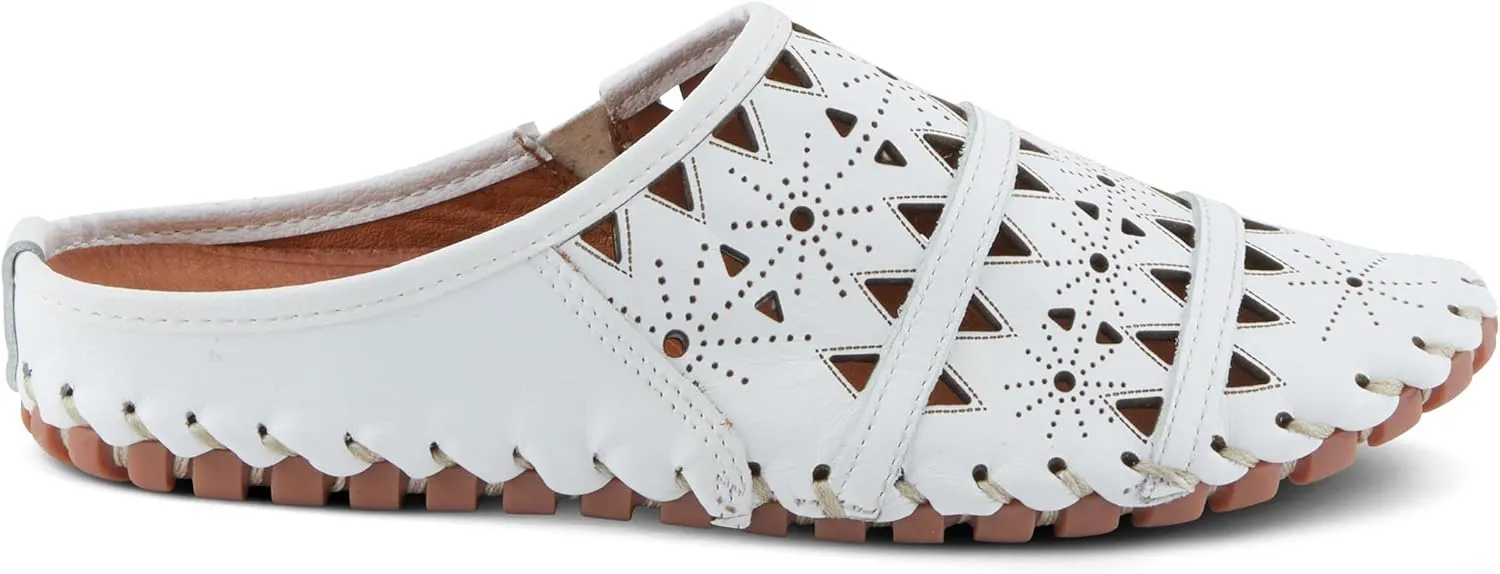 Spring Step Fusalide Slip-On Shoes for Womens - Comfortable Slip-On Shoes with Rubber Outsole - Casual Leather Clogs for Women