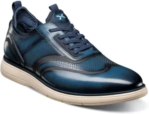 STACY ADAMS Men's Edgewood Wingtip Elastic Lace Oxford