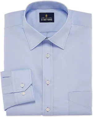 Stafford Men's Regular Fit Easy Care Stretch Dress Shirt