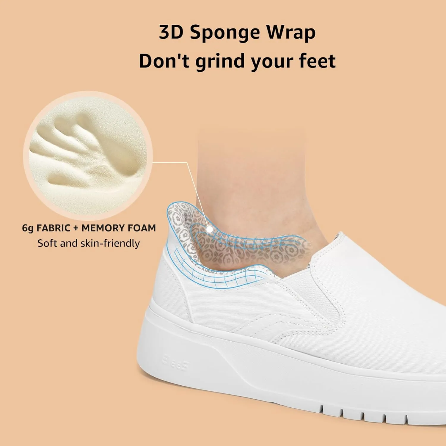 STQ Slip on Platform Sneakers for Womens Slip On Shoes Comfortable Casual Shoes