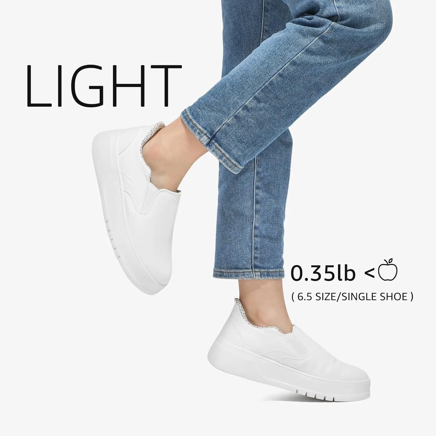 STQ Slip on Platform Sneakers for Womens Slip On Shoes Comfortable Casual Shoes