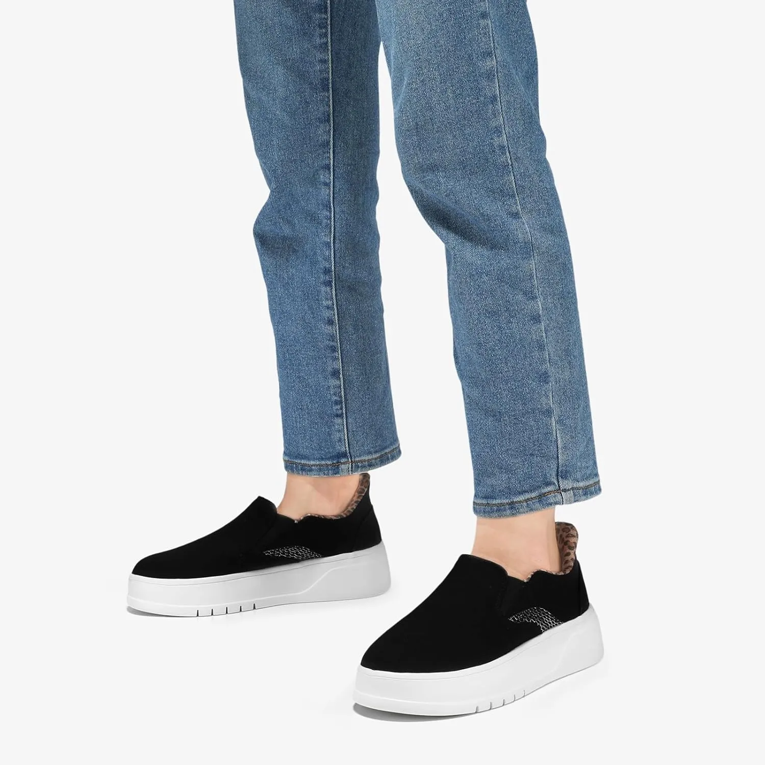 STQ Slip on Platform Sneakers for Womens Slip On Shoes Comfortable Casual Shoes