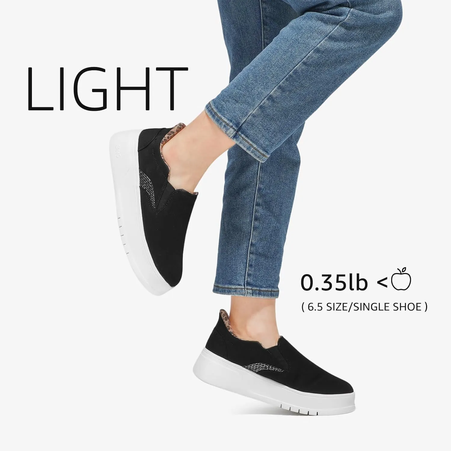 STQ Slip on Platform Sneakers for Womens Slip On Shoes Comfortable Casual Shoes