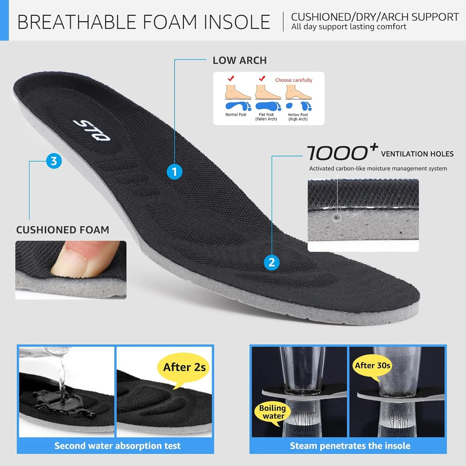 STQ Slip on Walking Shoes Womens Comfortable Tennis Breathable Athletic Gym Workout Slip on Sneakers for Plantar Fasciitis