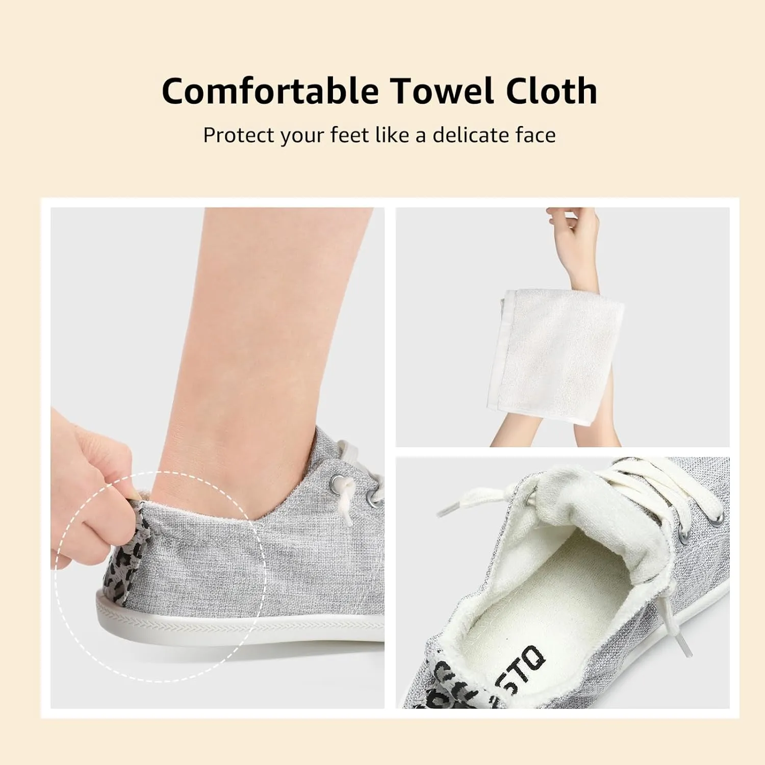 STQ Women Slip On Sneakers, Comfortable Casual Canvas Shoes