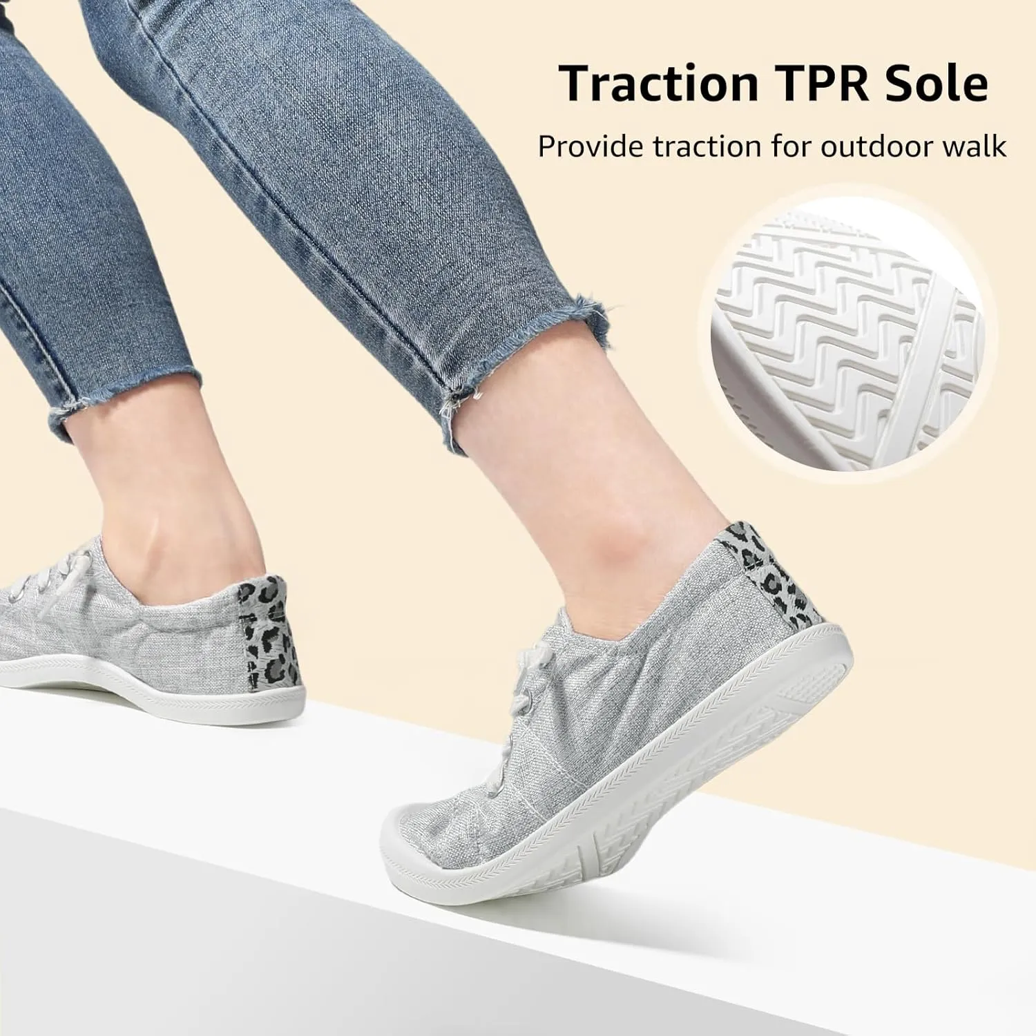 STQ Women Slip On Sneakers, Comfortable Casual Canvas Shoes
