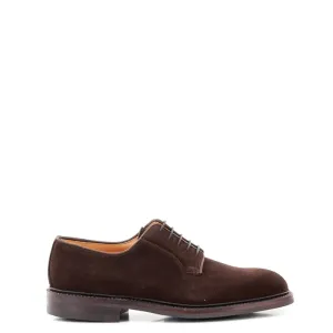 Suede Handmade Solid Leather Derby Shoes