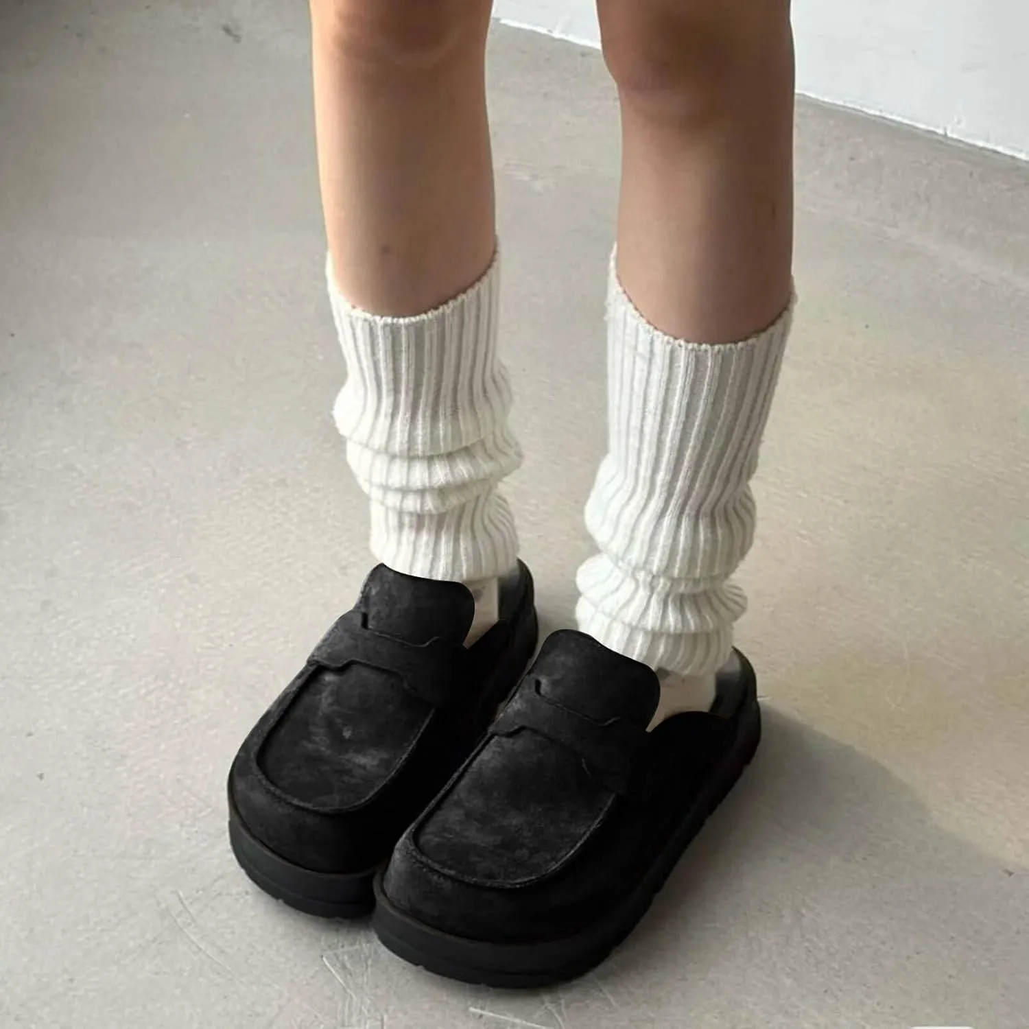 Suede Womens Clogs Comfortable Arch Support Mules & Clogs for Women Non-Slip Platform Slip On Shoes