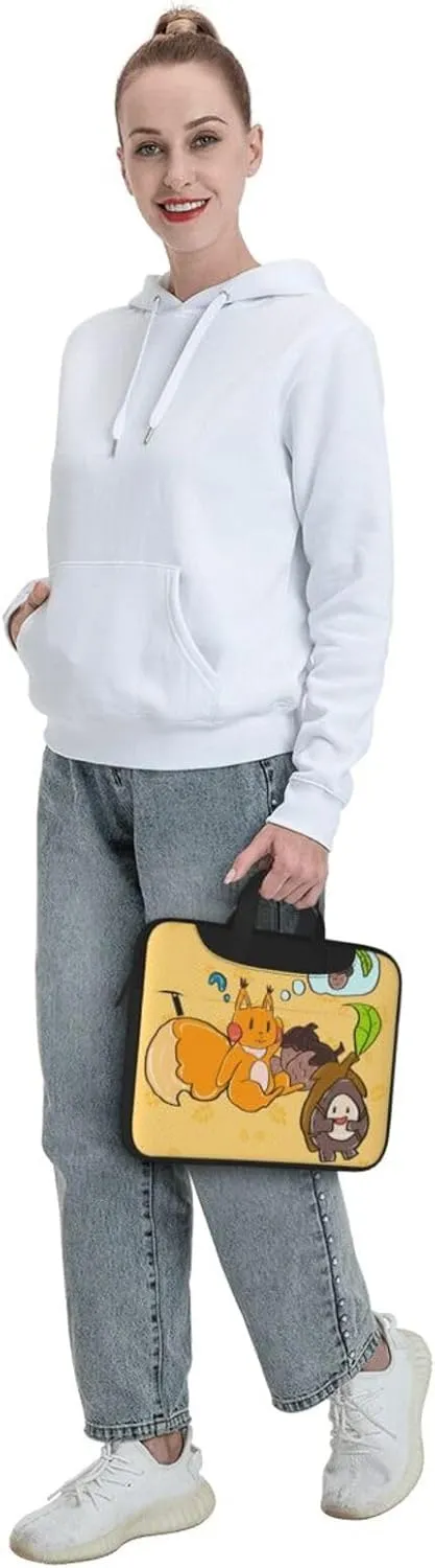 Sunflower Seed Squirrel Ultra-thin portable shoulder laptop bag Stylish and Protective Shockproof soft lining