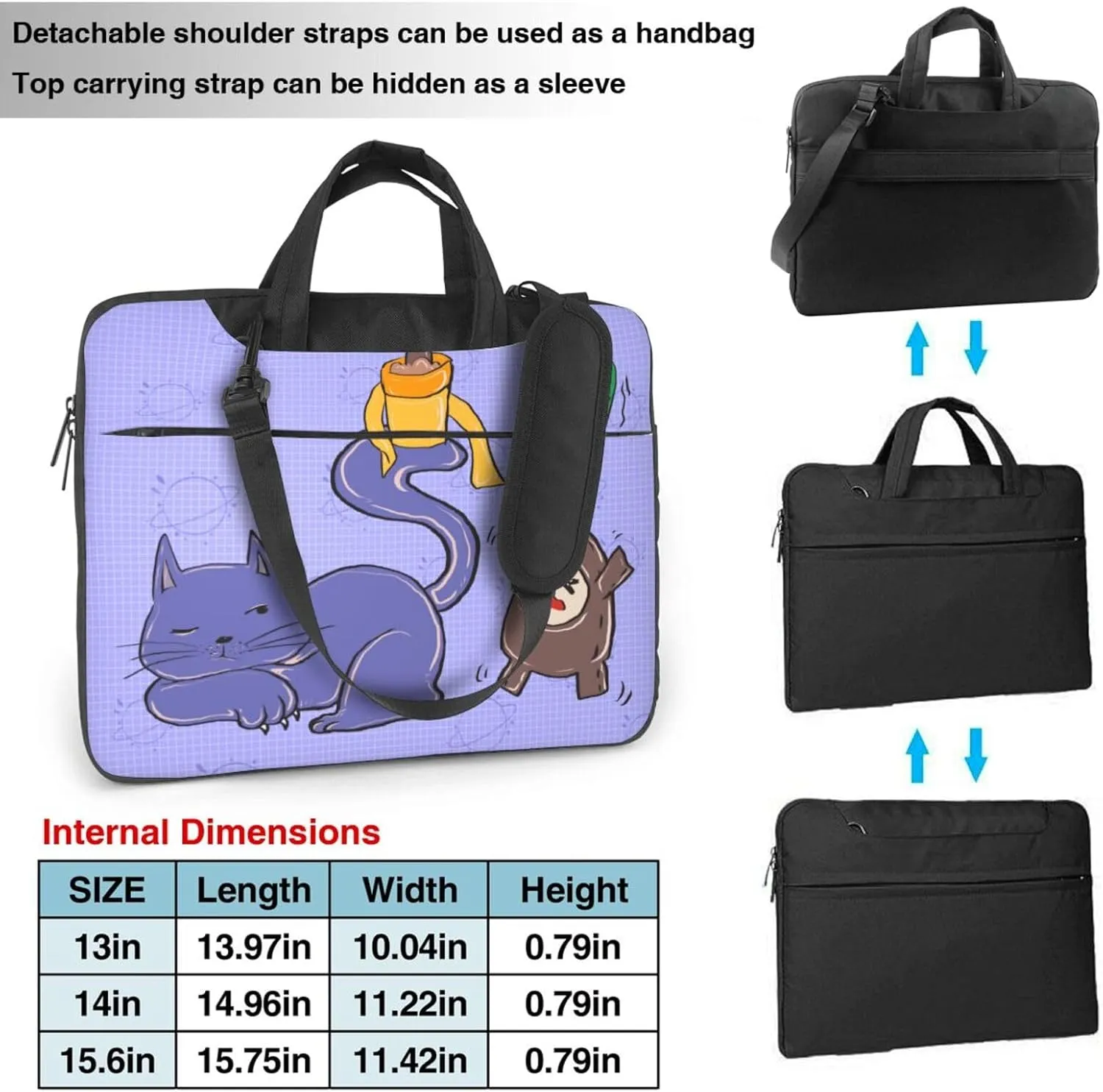 Sunflower seeds and cats Ultra-thin portable shoulder laptop bag Stylish and Protective Shockproof soft lining