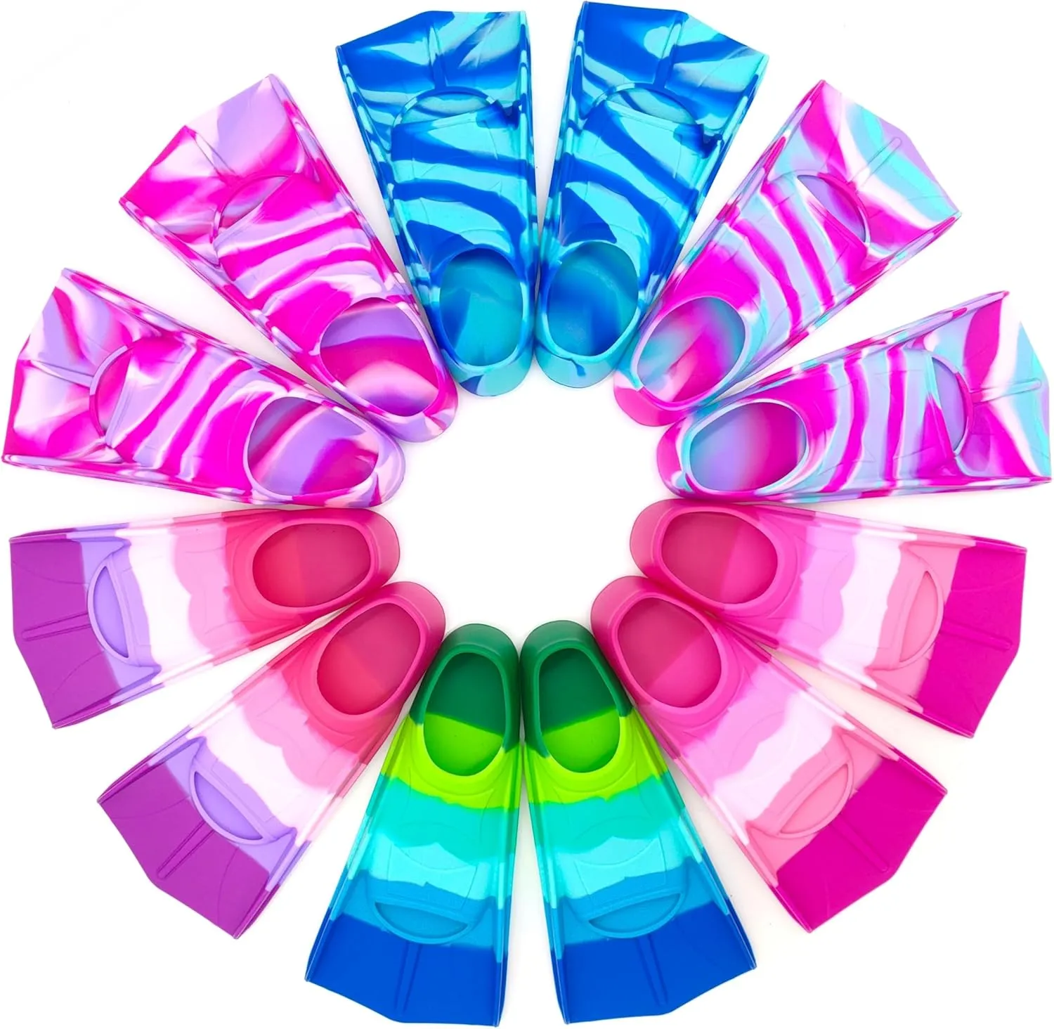 Swimming Training Fins,Kids Swim Fins,Comfortable Swimming Flippers Suitable for Children,Beginners,Girls,Boys,Adults