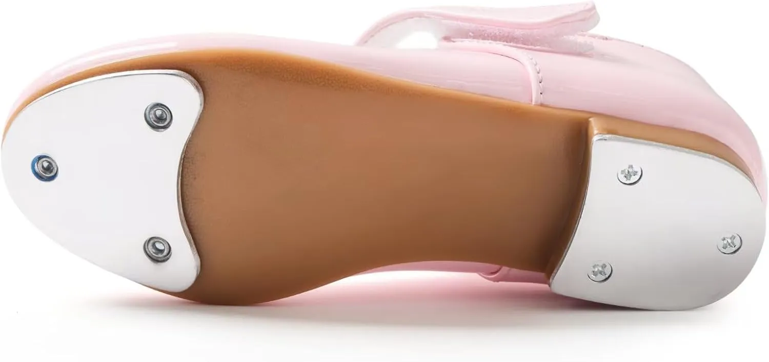 Tap Dance Shoes for Girls(Toddler/Little Kid/Big Kid),Easy on/Off Design.