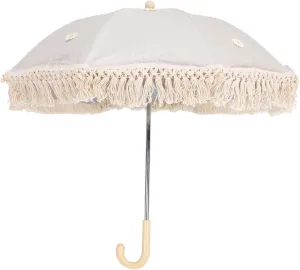 Tassel Baby Outdoor Parasol, Fringe Ultraviolet Proof Children Outdoor Beach Umbrella with Carry Bag for Photography Props Seaside Garden