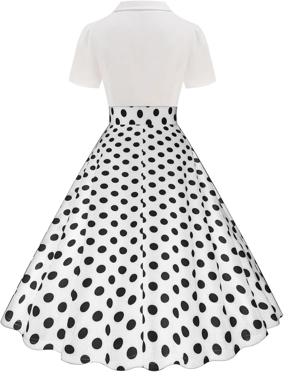 Tea Party Dress for Women 1950S 1960S Vintage Short Prom Summer Polka Dot Cocktail Swing Retro 50'S Style Dresses