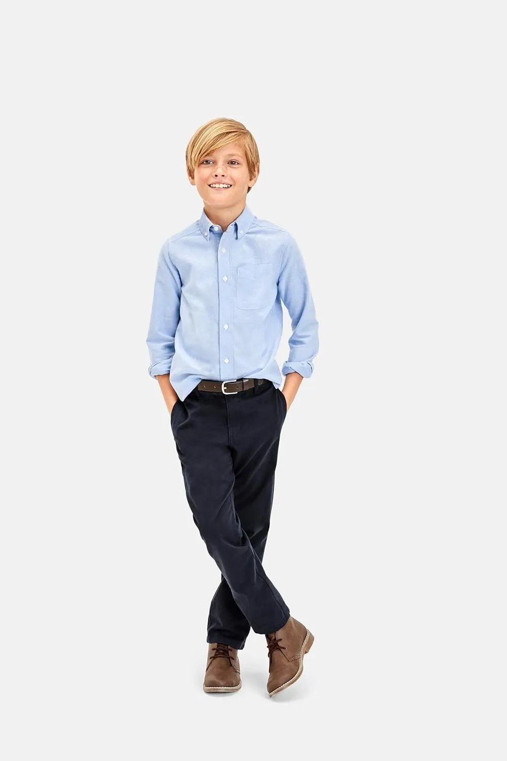 The Children's Place Boys' Long Sleeve Oxford Button Down Shirt