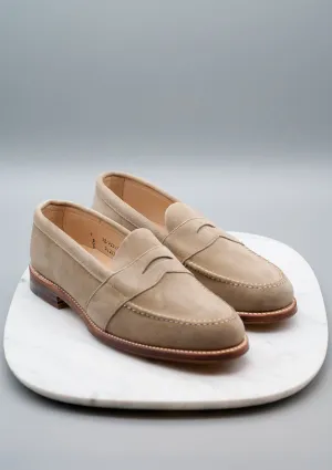 The Lincoln - D1222 Milkshake Suede Full-Strap Unlined Handsewn Penny Loafer