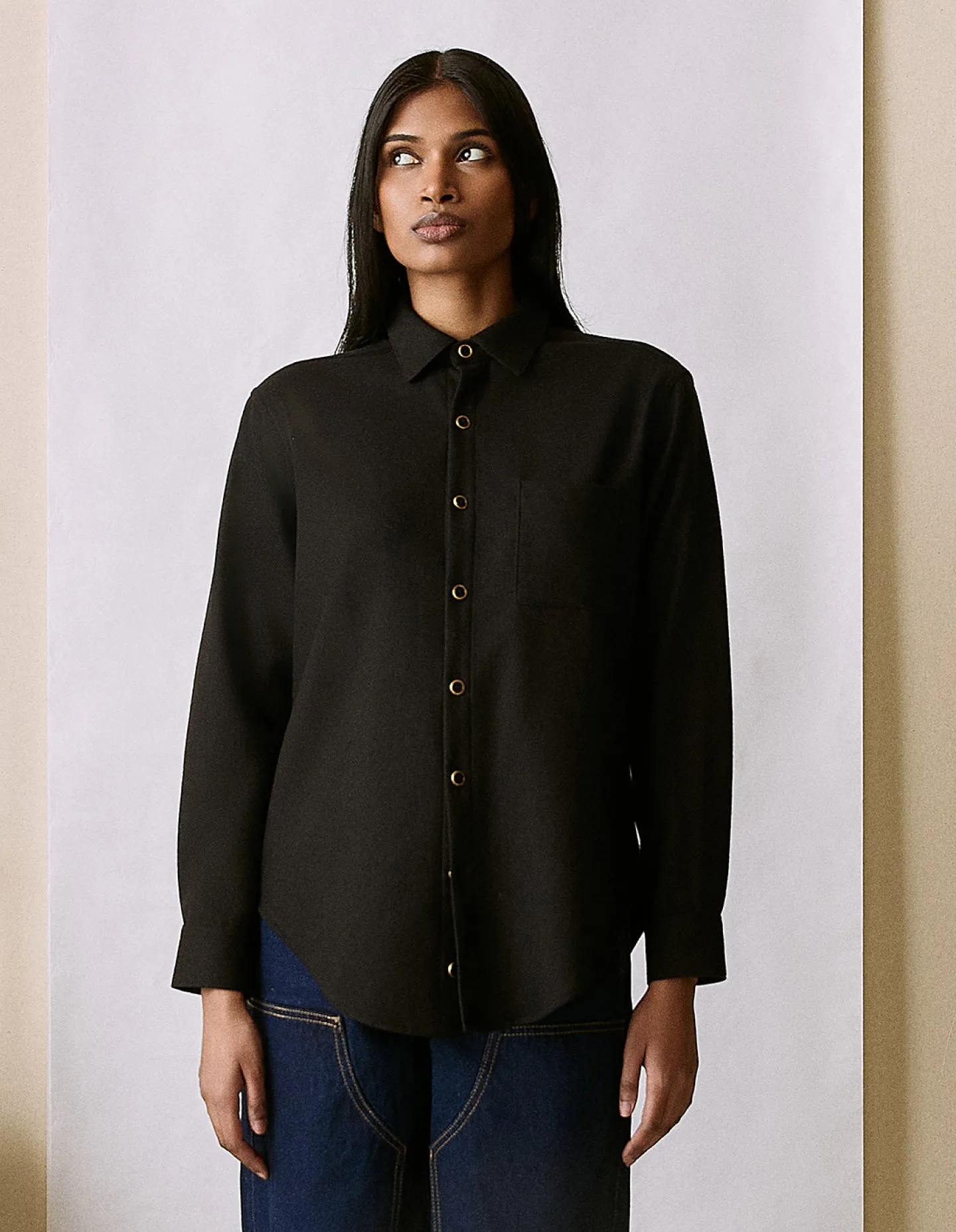 The New Oxford (Enamel & Gold Merino Wool)