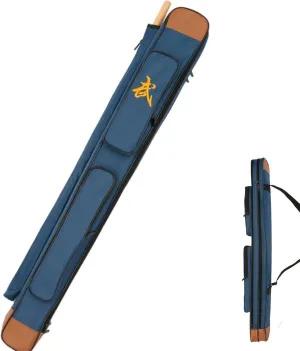 The Sword Transport Bag can Contain 2 Swords in Thick Oxford Fabric, Double Sword Bag with Rod Bag, Martial Arts Bag, Multifunction Sword Set-Blue||110CM