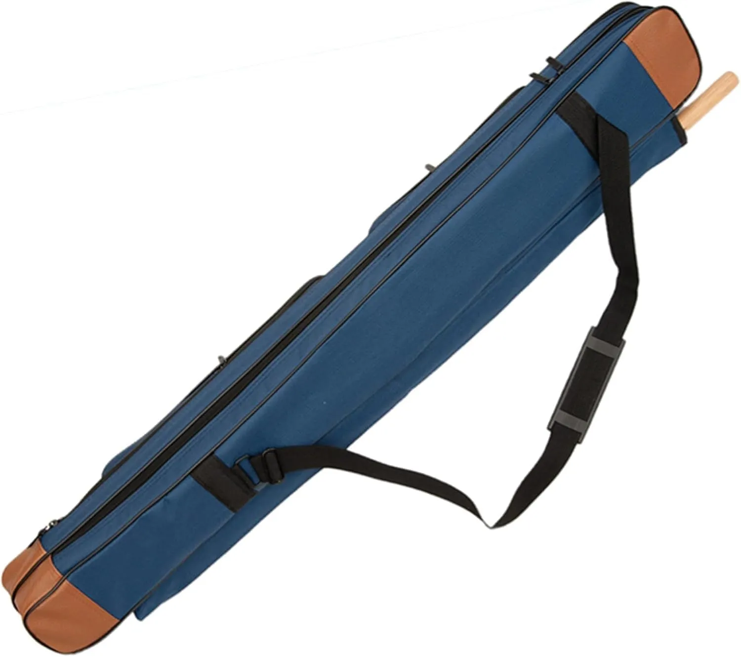The Sword Transport Bag can Contain 2 Swords in Thick Oxford Fabric, Double Sword Bag with Rod Bag, Martial Arts Bag, Multifunction Sword Set-Blue||110CM