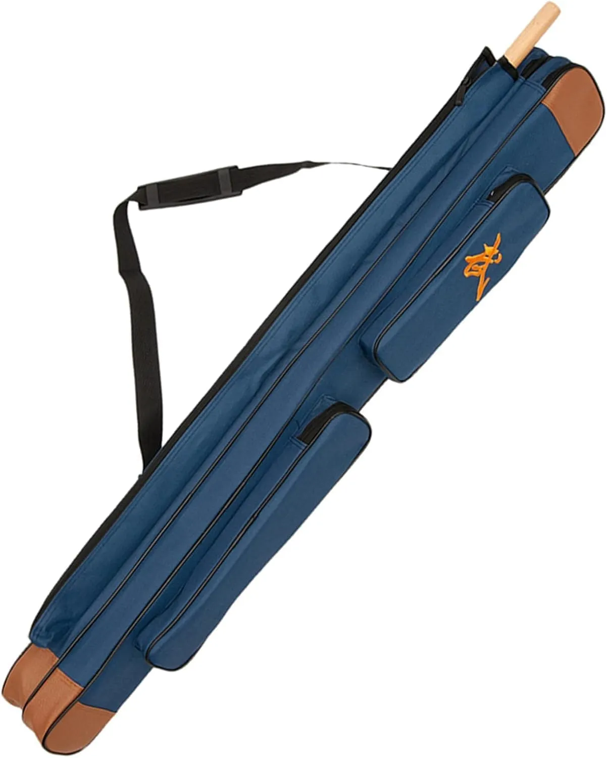 The Sword Transport Bag can Contain 2 Swords in Thick Oxford Fabric, Double Sword Bag with Rod Bag, Martial Arts Bag, Multifunction Sword Set-Blue||110CM