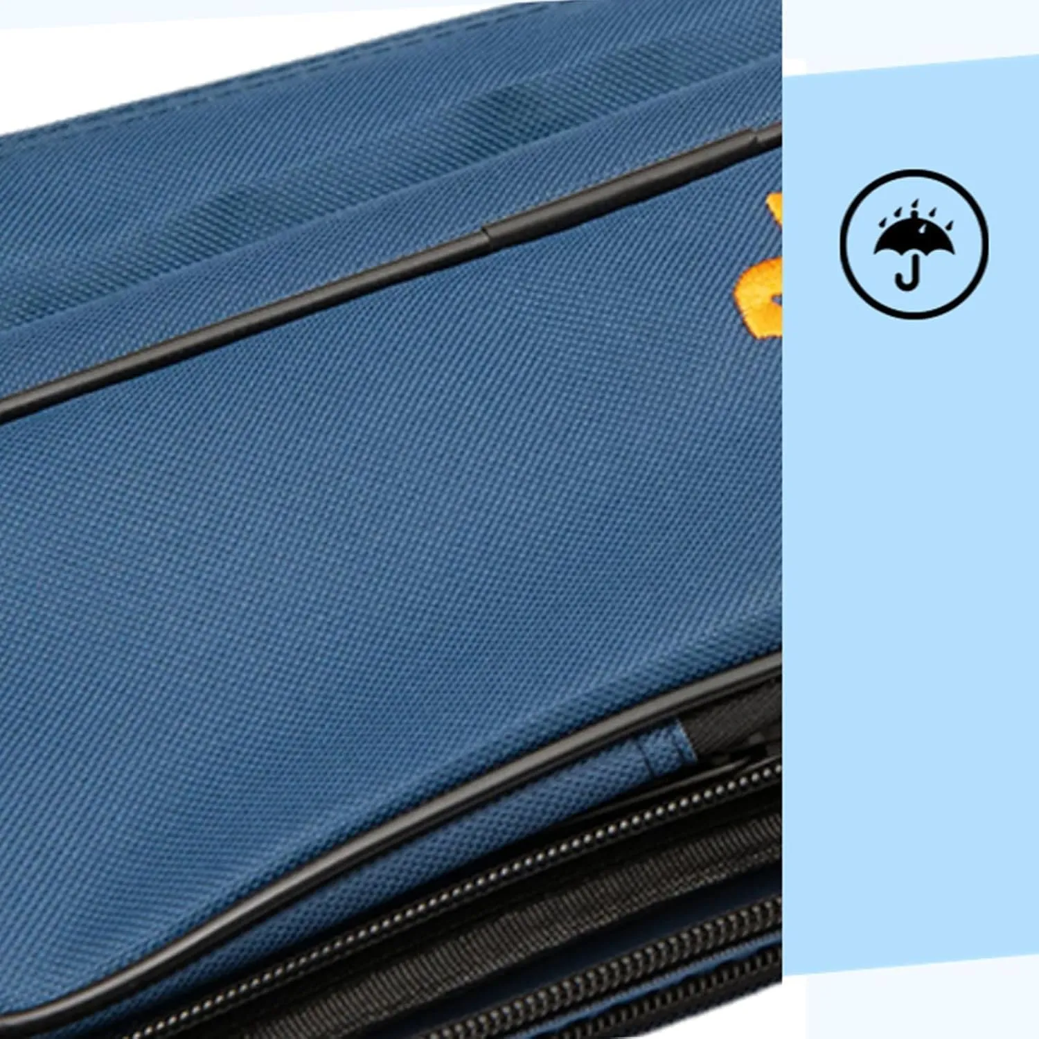 The Sword Transport Bag can Contain 2 Swords in Thick Oxford Fabric, Double Sword Bag with Rod Bag, Martial Arts Bag, Multifunction Sword Set-Blue||110CM