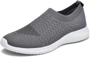 TIOSEBON Men's Casual Slip-on Walking Tennis Shoes-Comfortable Knit Running Sneakers