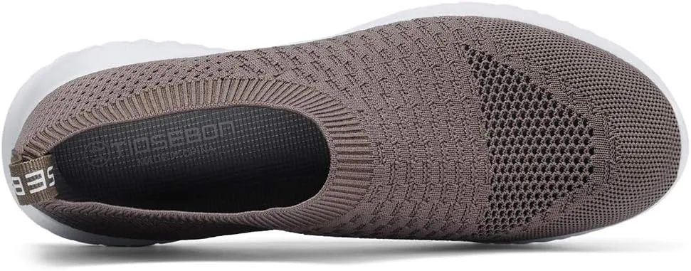 TIOSEBON Women's Athletic Walking Shoes Slip On Casual Mesh-Comfortable Tennis Workout Sneakers