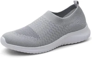 TIOSEBON Women's Athletic Walking Shoes Slip On Casual Mesh-Comfortable Tennis Workout Sneakers