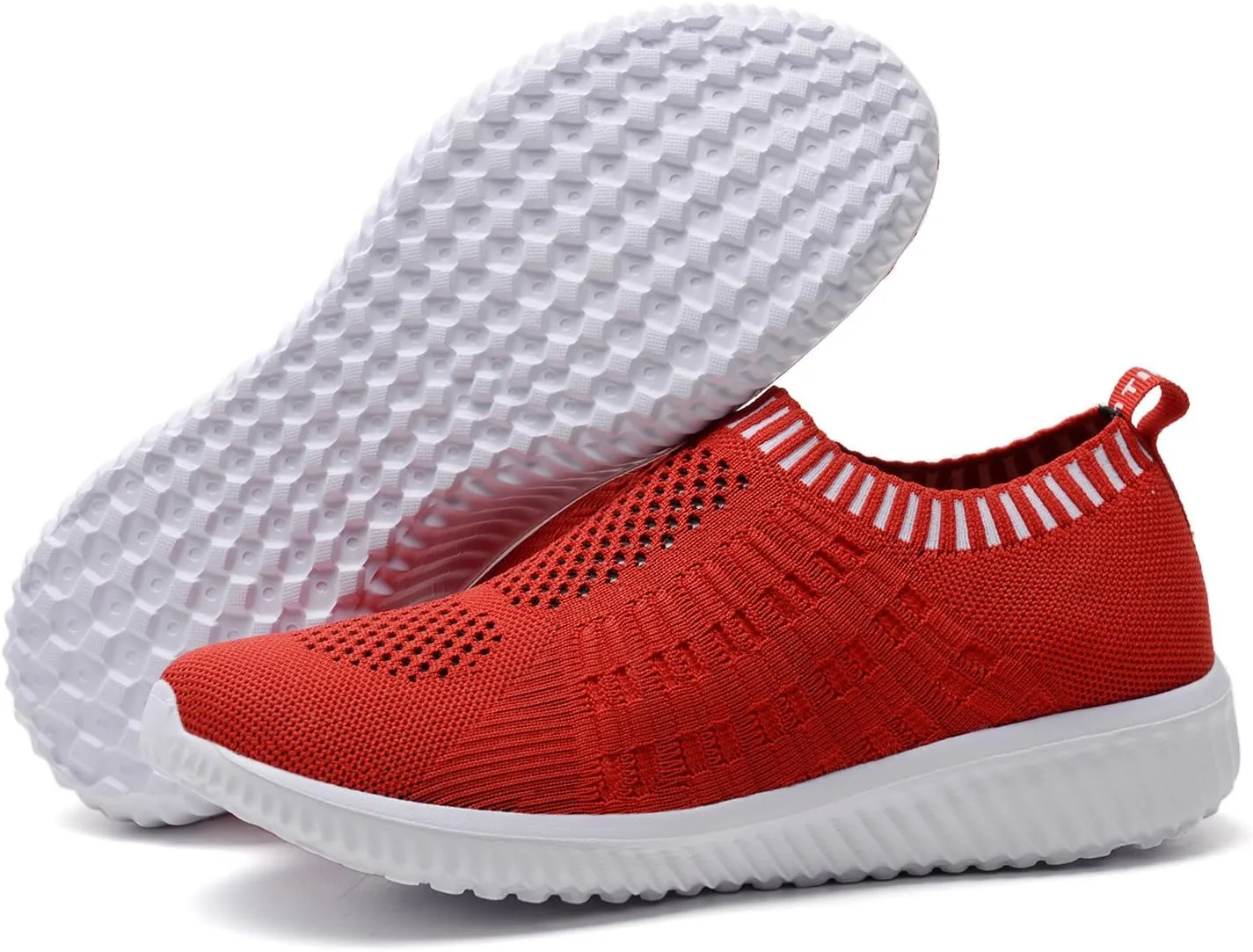 TIOSEBON Women's Athletic Walking Shoes Slip On Casual Mesh-Comfortable Tennis Workout Sneakers