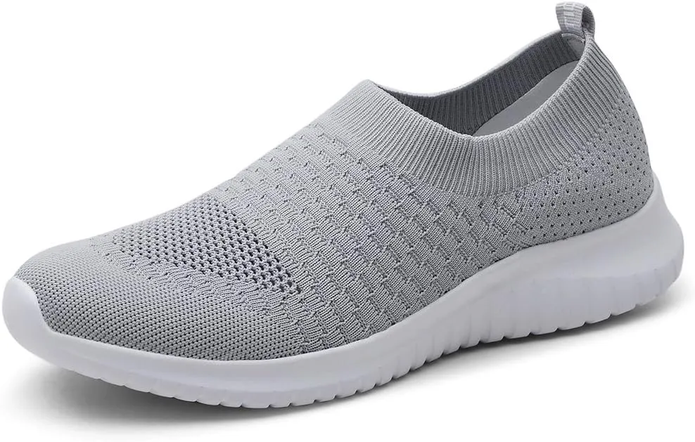 TIOSEBON Women's Athletic Walking Shoes Slip On Casual Mesh-Comfortable Tennis Workout Sneakers