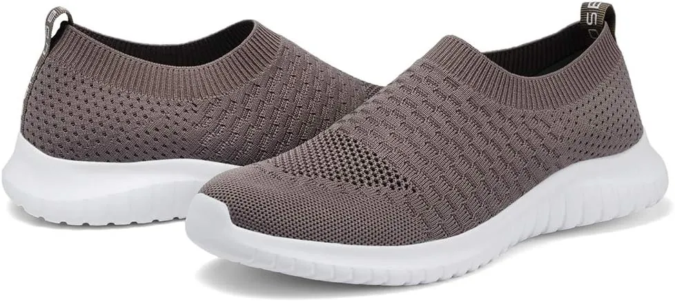 TIOSEBON Women's Athletic Walking Shoes Slip On Casual Mesh-Comfortable Tennis Workout Sneakers