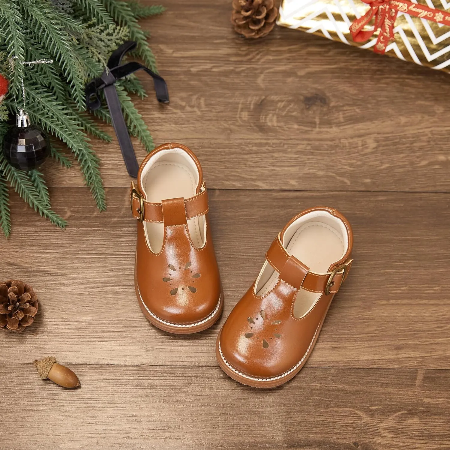 Toddler Girl Mary Jane Dress Oxford Shoes-Little Girl School Uniform Shoes for Wedding Party